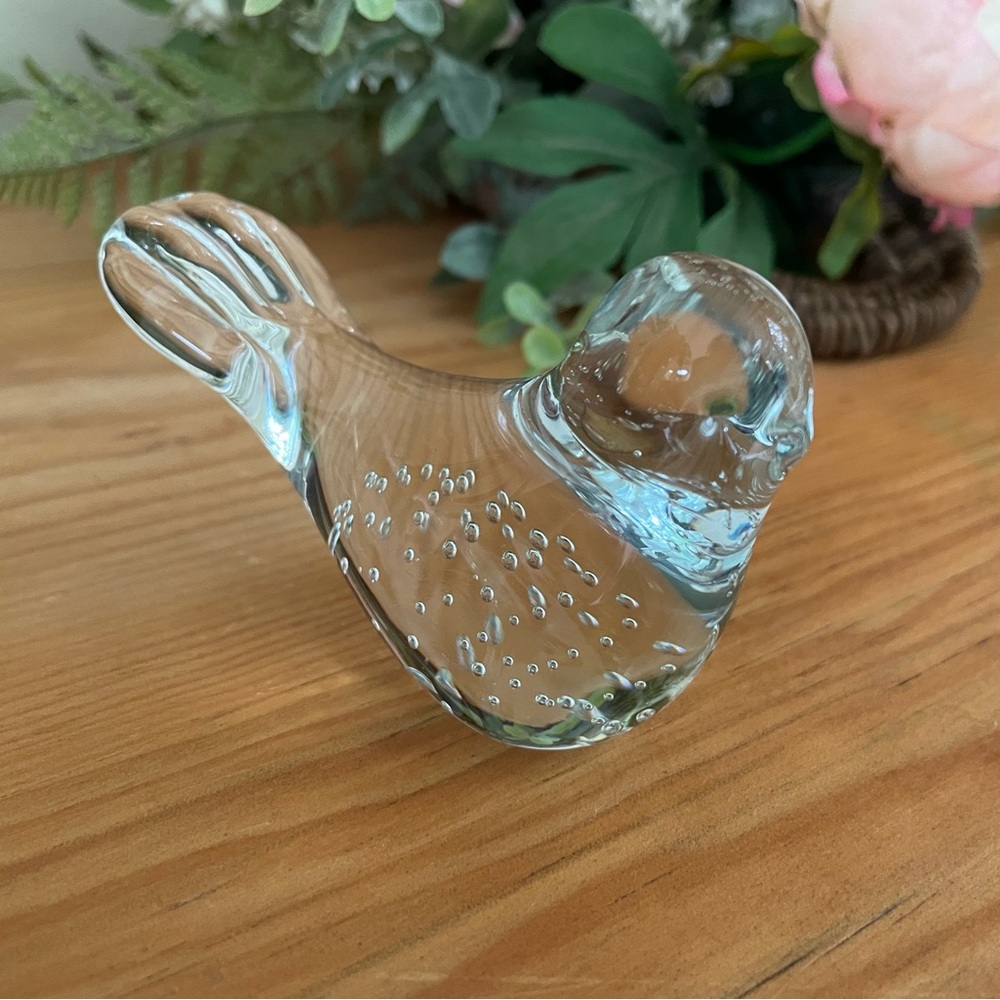 Lefton controlled bubble glass bird figurine